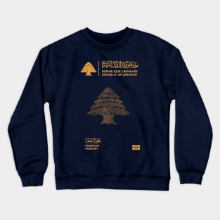 Lebanon passport Crewneck Sweatshirt